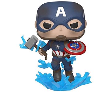 FUNKO POP  Marvel: Avengers Endgame - 573 Captain America w/Broken Shield & Mjolnir 9 cm