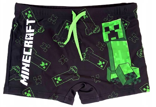 MINECRAFT : CREEPER - COSTUME DA BAGNO BOXER NERO 10 ANNI (140cm)