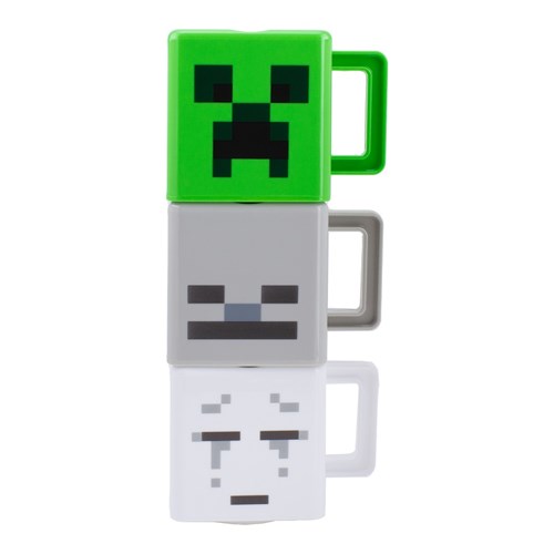 PALADONE MINECRAFT - SET 3 TAZZE IMPILABILI