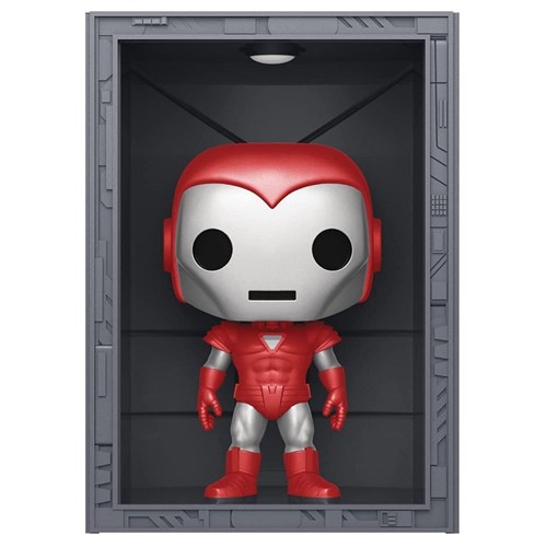 FUNKO POP  Marvel: Hall of Armor - 1038  Iron Man Model 8 Silver Centurion (Exclusive) 9 cm