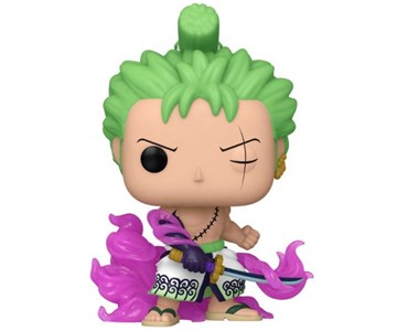 FUNKO POP  One Piece - 1288 Zoro w/Enma (Exclusive, possibile allocazione) 9 cm
