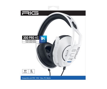 RIG Cuffie Stereo Gaming RIG300 PRO HS  WHITE (compatibile PS5, PS4, PC)