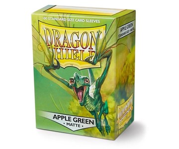 DRAGON SHIELD Standard Sleeves - Matte Apple Green (100 Sleeves)