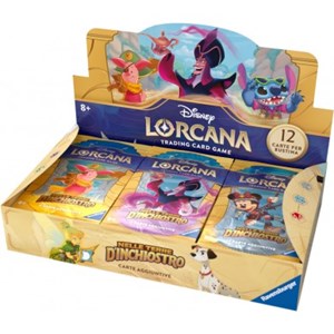 RAVENSBURGER DISNEY: LORCANA - SET 3 NELLE TERRE D'INCHIOSTRO BOOSTER DISPLAY (24 BUSTE) - ITA