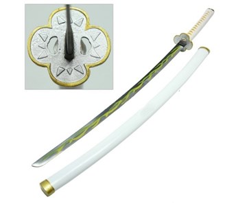 SH653W.55 - KATANA FANTASY - KATANA BIANCA/GIALLA