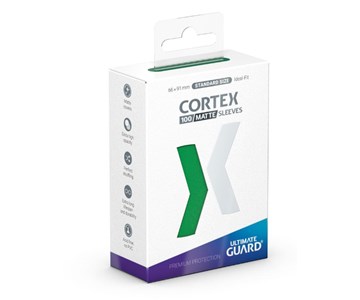 ULTIMATE GUARD Cortex Sleeves Standard Size Matte Green (100)
