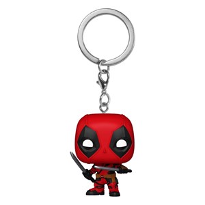 FUNKO POP Marvel: Deadpool & Wolverine - Portachiavi Deadpool 4 cm