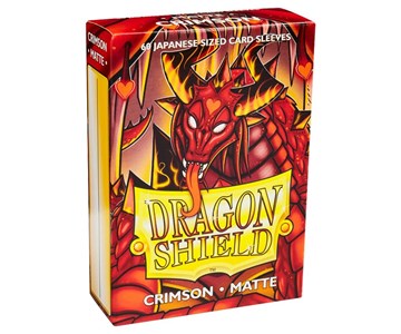 DRAGON SHIELD Small Sleeves - Japanese Matte Crimson (60 Sleeves)