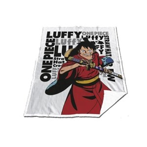 AYMAX - ONE PIECE - Coperta Sherpa 130x170cm - Luffy "Wano"
