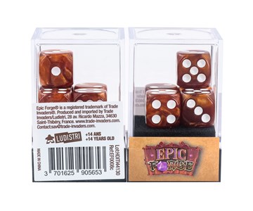 EPIC FORGE  Pack of 5 dices- Brown Pearl
