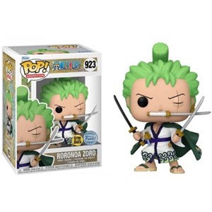 FUNKO POP  One Piece - 923 Roronoa Zoro (Exclusive) 9 cm (SCATOLA DANNEGGIATA)