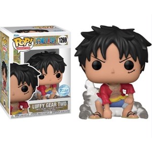 FUNKO POP  One Piece - 1269 Luffy Gear Two (Exclusive) 9 cm SCATOLA DANNEGGIATA