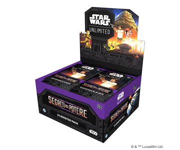 ASMODEE - STAR WARS UNLIMITED - SEGRETI DEL POTERE: BOOSTER (DISPLAY 24 BUSTE) - ITA