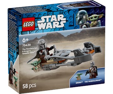 LEGO 75436 STAR WARS - Speeder Bike del Mandaloriano e di Grogu