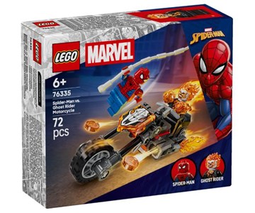 LEGO 76335 SUPER HEROES MARVEL - Spider-Man vs. Ghost Rider in motocicletta