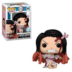 FUNKO POP  Demon Slayer - 1411 Nezuko (Kneeling) (Exclusive) 9 cm (SCATOLA DANNEGGIATA)