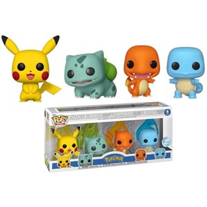 FUNKO POP Games: Pokemon - Starters 4 Pack (Exclusive)