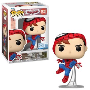 FUNKO POP Marvel: Friendly Neighborhood Spider-Man - 1530 Spider-Man Unmasked (Exclusive) 9 cm (SCATOLA DANNEGGIATA)
