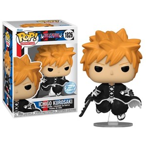 FUNKO POP Animation: Bleach - 1826 Ichigo Kurosaki (Gt Attack) (Excusive) 9 cm (SCATOLA DANNEGGIATA)
