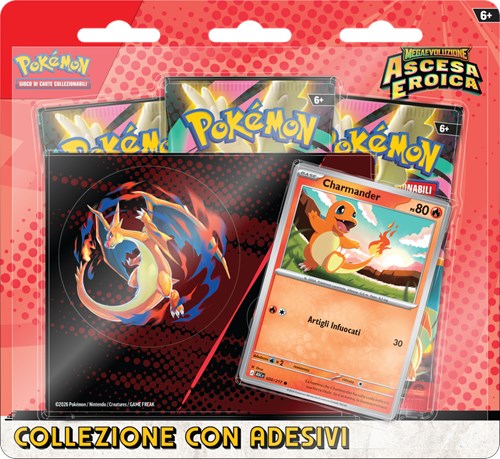 POKEMON - M2.5 Megaevoluzione Ascesa Eroica - Collezione con Adesivi - ITA
