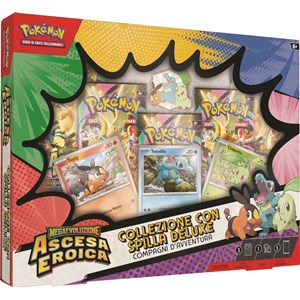 POKEMON - M2.5 Megaevoluzione Ascesa Eroica - Collezione con spilla Deluxe Compagni d'Avventura - ITA