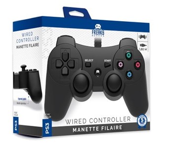 Wired Controller  for PS3 and PC  1.8M  cable - Black