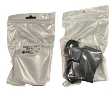 AC Charger PSP 1000/2000/3000 (in F&G bag + label)