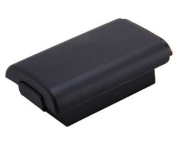 Xbox 360: BLACK battery cover for controller (BULK) (black)