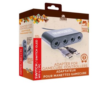 4 players Game Cube controller adapter to Wii U / SWITCH 1 and 2