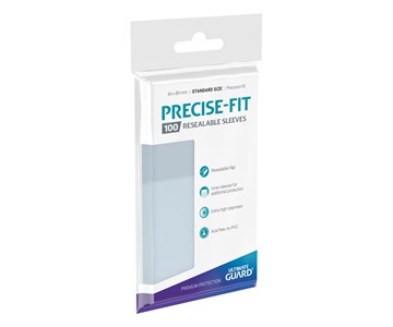 ULTIMATE GUARD Precise-Fit Sleeves Standard Size (100) - Resealable