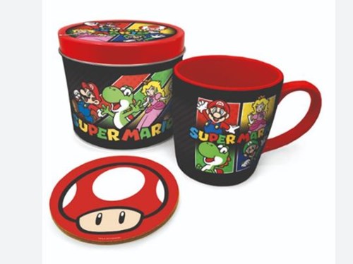 PYRAMID - SUPER MARIO MUG TIN SET (DAMAGED BOX)