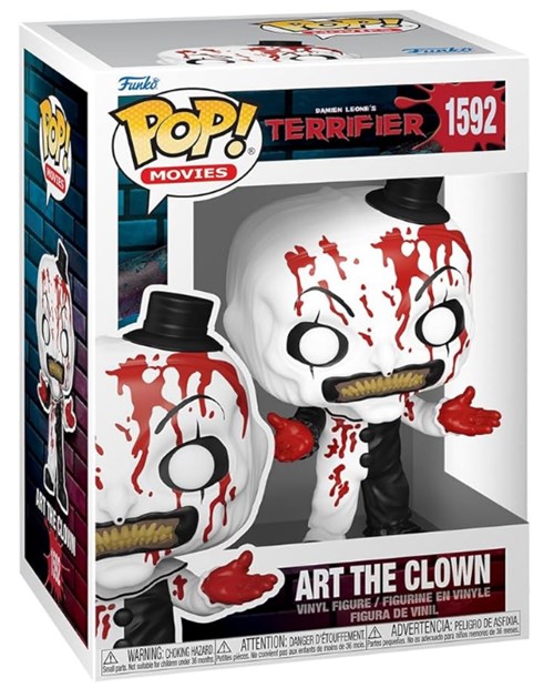 FUNKO POP Movies: Terrifier 2- Art the Clown (Bloody) 9 cm (DAMAGED BOX)