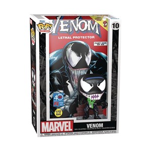 FUNKO POP  Comics Covers: Marvel - 10 Venom Lethal Protector (Exclusive) 9 cm (DAMAGED BOX)