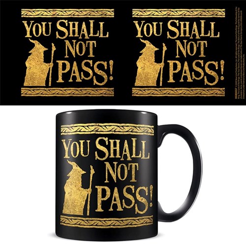 PYRAMID - THE LORD OF THE RINGS (YOU SHALL NOT PASS) BLACK TAZZA