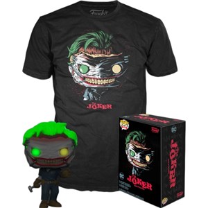 FUNKO POP & Tee Heroes: DC Comics - 273 The Joker (Exclusive) TG M 9cm