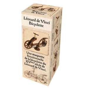Bicicletta Léonard De Vinci in legno (18x6x10 cm)