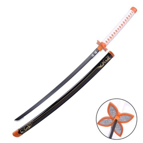 PG-658BK-WD - Katana DS Bianca E Arancio - Bamboo 103cm