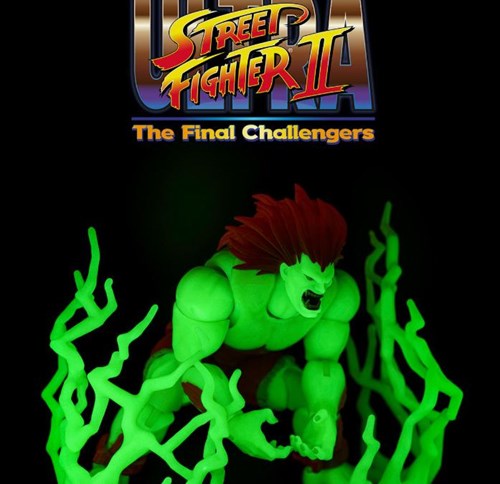 114685 - Street Fighter Ultra Ii Blanka Player 2 Glow In The Dark Action Figure Limited Edition