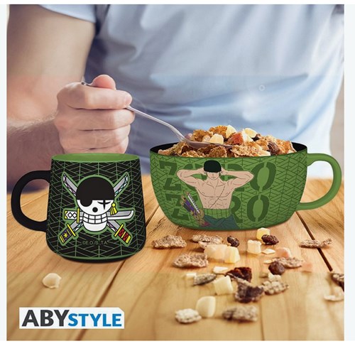 ABYSTYLE - ONE PIECE - Breakfast Set Mug + Bowl - Zoro