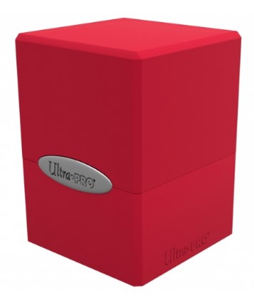 ULTRA PRO Porta Mazzo - Satin Cube - Apple Red