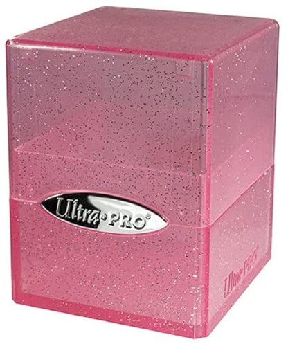 ULTRA PRO Porta Mazzo - Satin Cube - Glitter Pink
