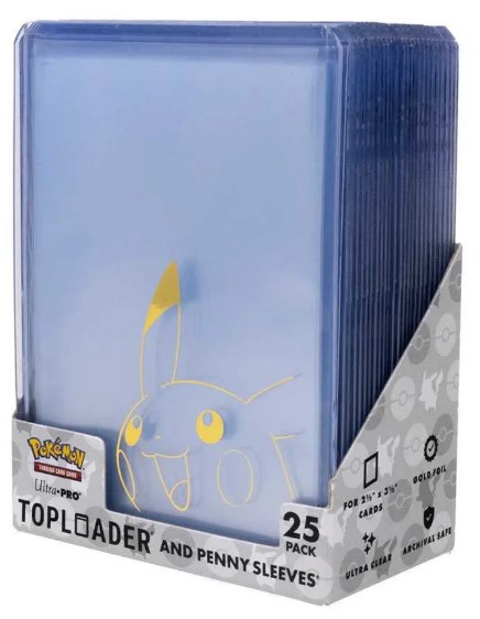 ULTRA PRO Toploader and Penny Sleeves Combo Pack Pokemon - Pikachu
