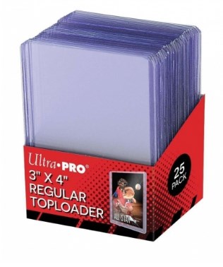 ULTRA PRO 25 Toploader Regular 3"x4" Standard - Clear