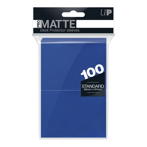 ULTRA PRO 100 Deck Protector Sleeves PRO-Matte Standard - Blue