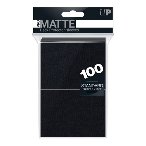ULTRA PRO 100 Deck Protector Sleeves PRO-Matte Standard - Black