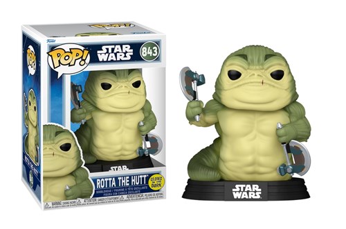 FUNKO POP Star Wars: The Mandalorian - 843 Rotta The Hutt (Glows In The Dark) 9cm