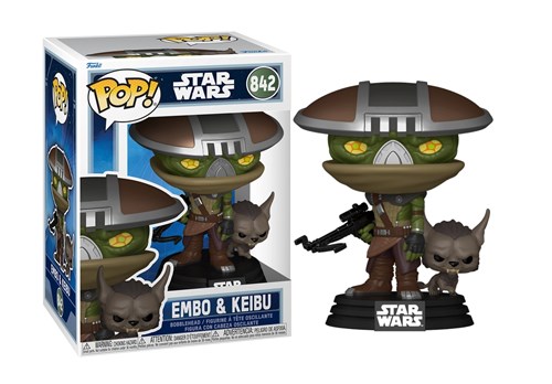 FUNKO POP Star Wars: The Mandalorian - 842 Embo & Keibu 9cm