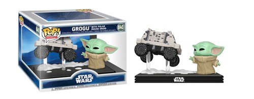 FUNKO POP Moment Star Wars: The Mandalorian -  840 Grogu With Polar Mouse Droide