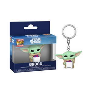 FUNKO POP Keychain Star Wars: The Mandalorian - Grogu With Snack