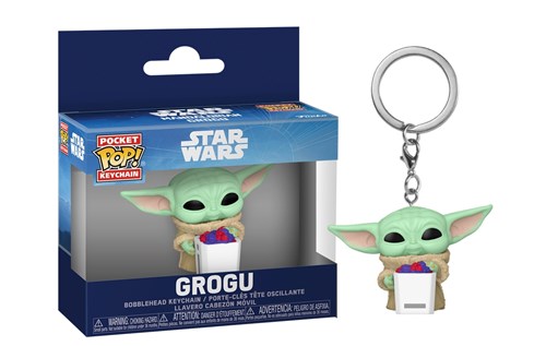 FUNKO POP Keychain Star Wars: The Mandalorian - Grogu With Snack